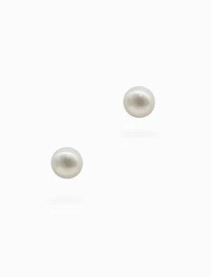 Small Pearl Stud White