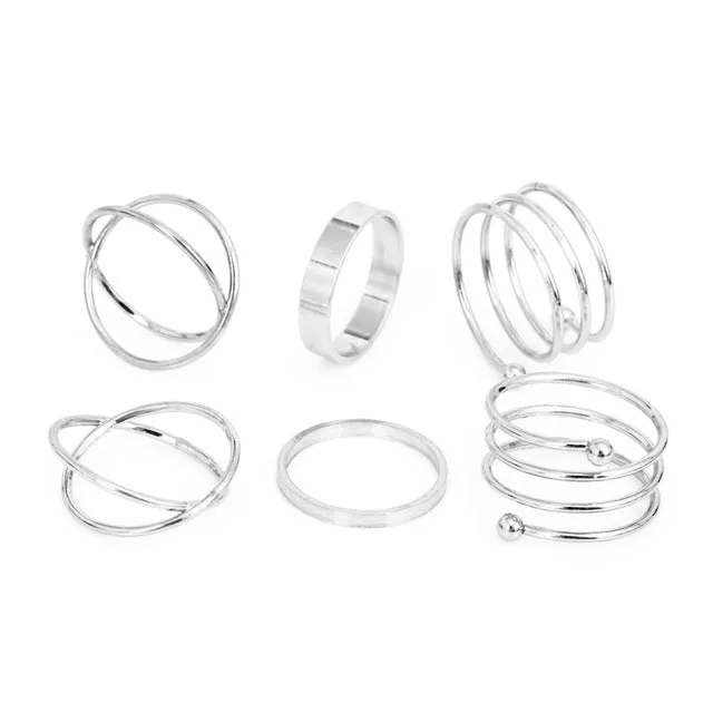 Sprung - Simple Midi Ring Set -