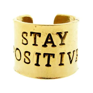 'Stay Positive' Ring