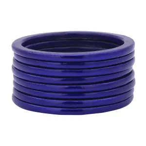 Sukriti Ethnic Bridal Wedding Lac Blue Bangles for Girls & Women – Set of 8