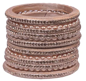 Sukriti Rajasthani Wedding Cream Lac Bangles for Women - Set of 6