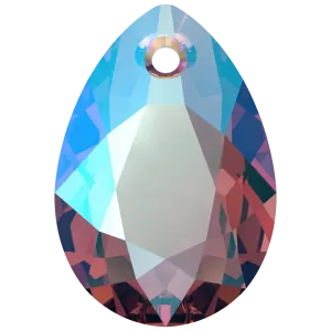 Swarovski Pendants Pear Cut (6433) Amethyst Shimmer