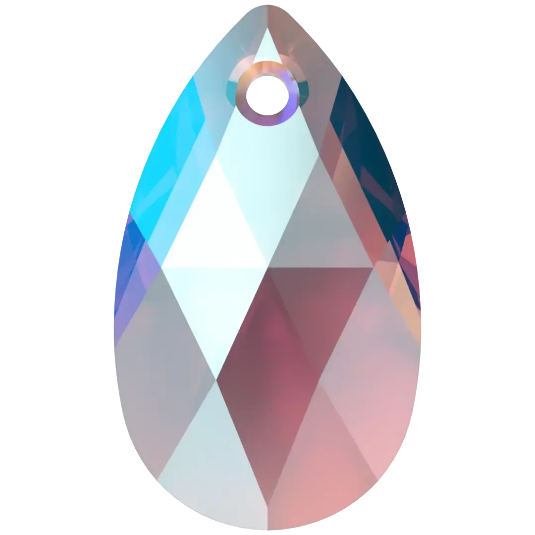 Swarovski Pendants Peardrop (6106) Amethyst Shimmer