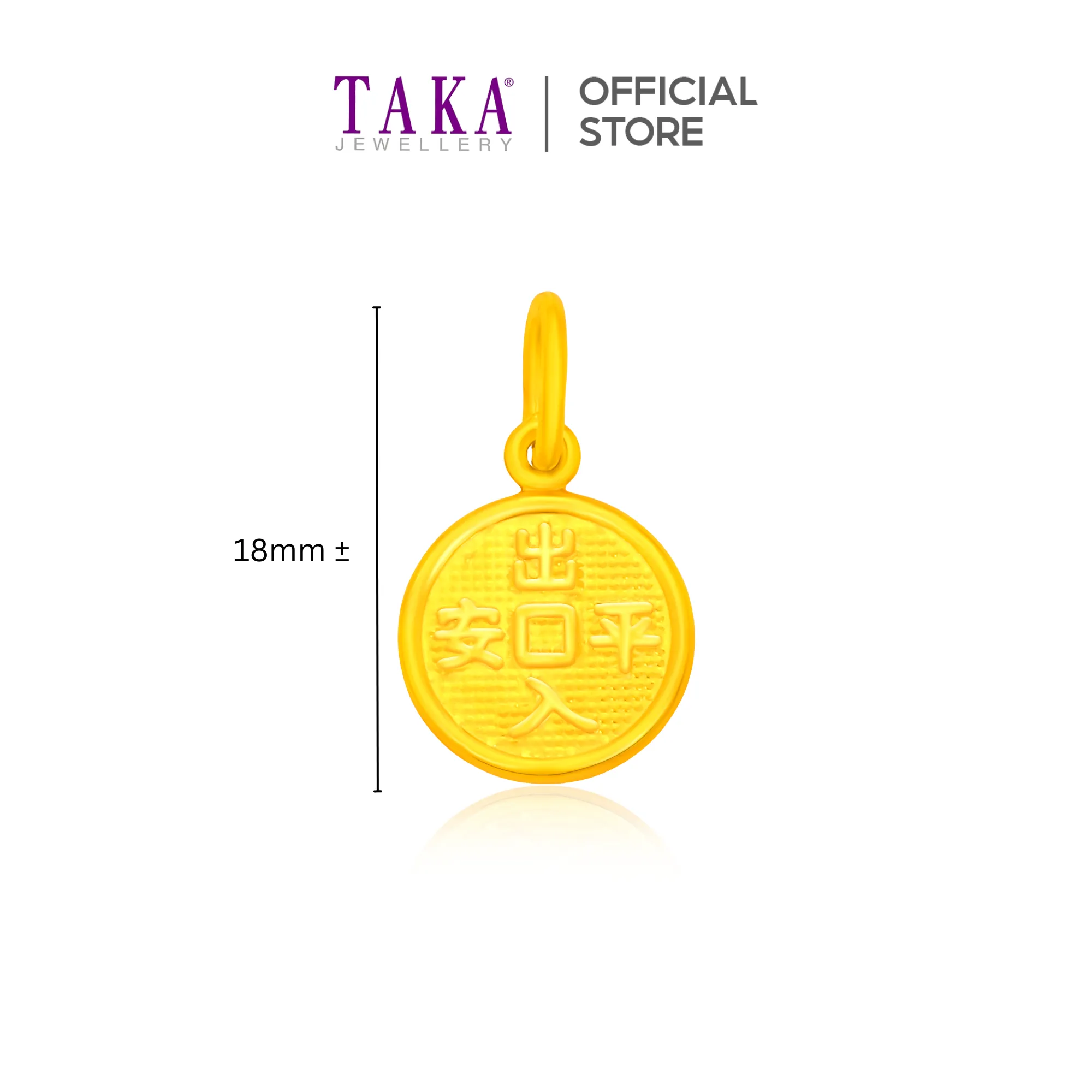 TAKA Jewellery 916 Gold Pendant