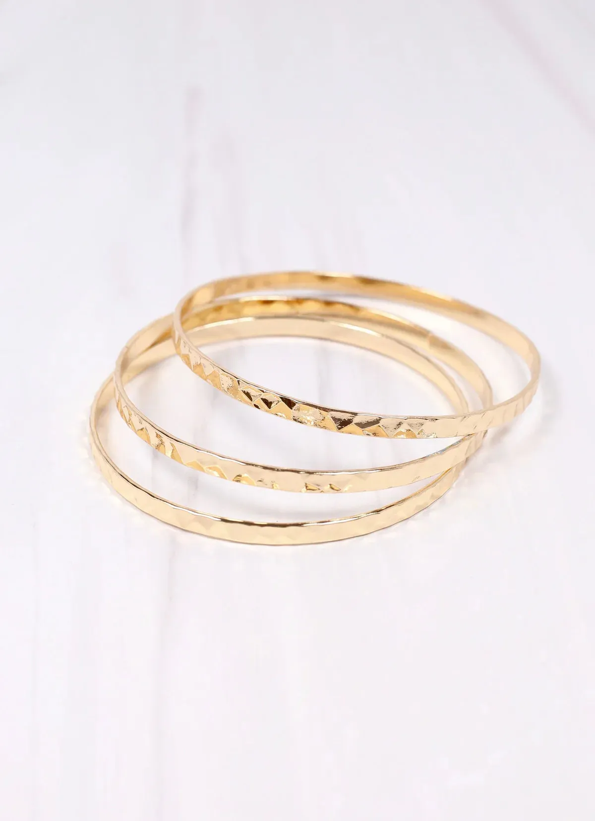 The Leonardo Hammered Bracelet Set