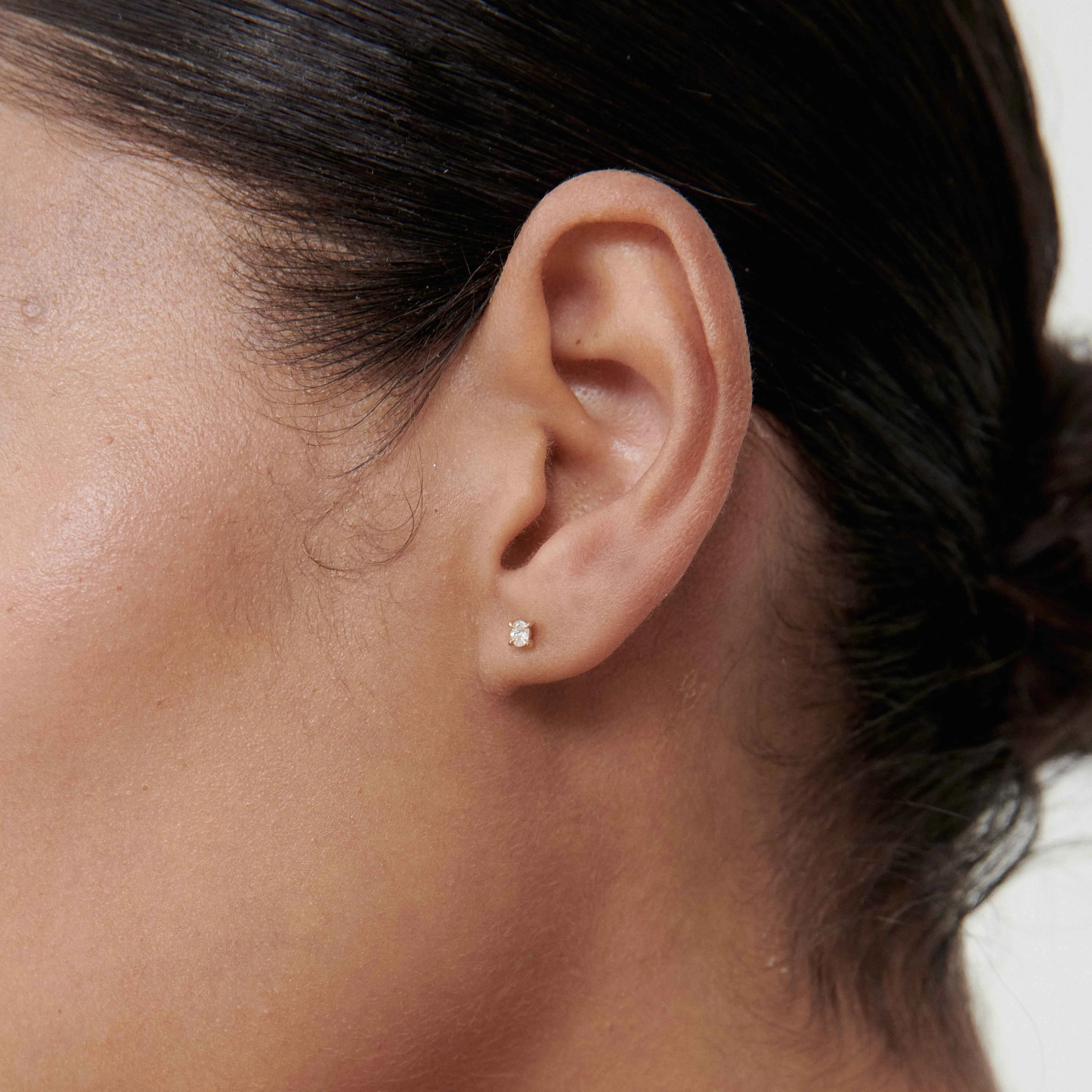 Tiny Diamond Studs | Claw Set Lab-Grown Diamond Earrings