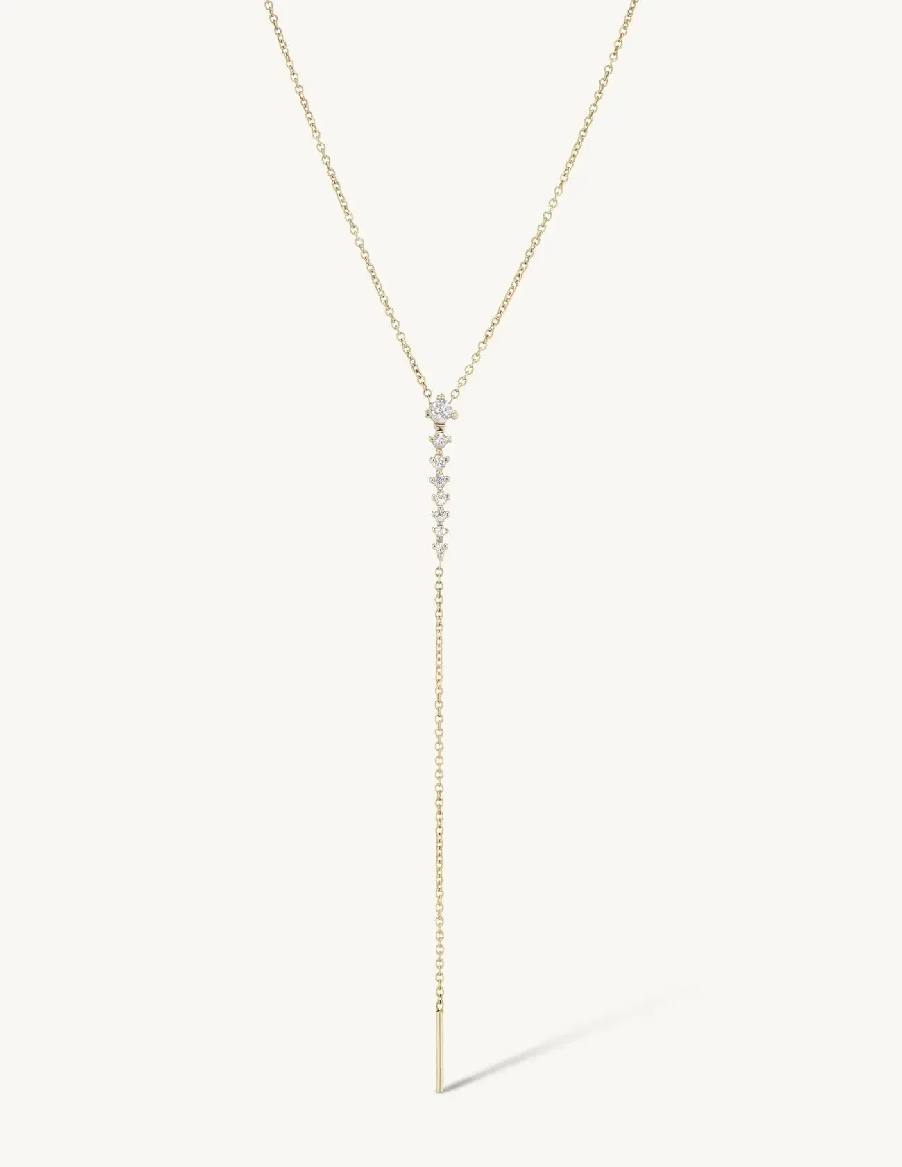 Vertebrae Drop Lariat Necklace