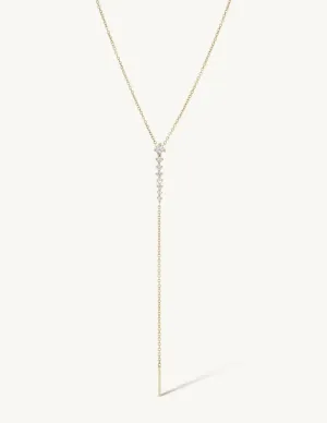 Vertebrae Drop Lariat Necklace