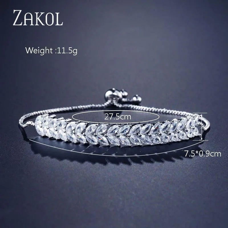 White Shiny Leaf Bracelets Bangles