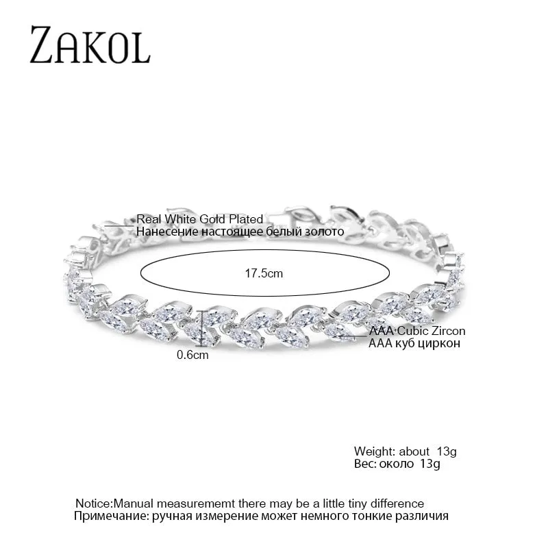White Shiny Leaf Bracelets Bangles