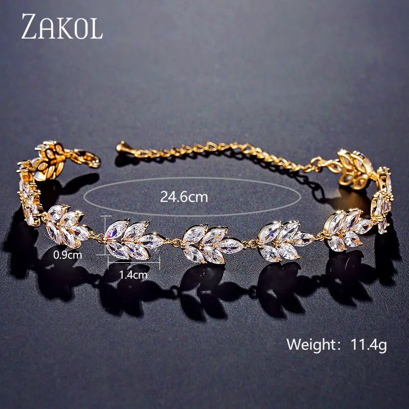 White Shiny Leaf Bracelets Bangles