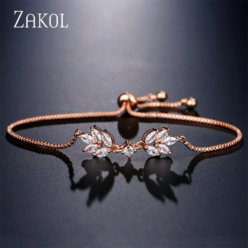 White Shiny Leaf Bracelets Bangles