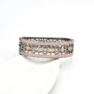 Zyna Yellow Stone Bracelet - Antique